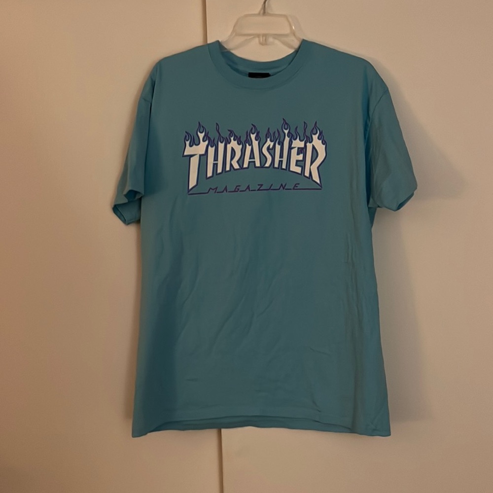Thrasher magazine light blue t shirt  men’s size large
